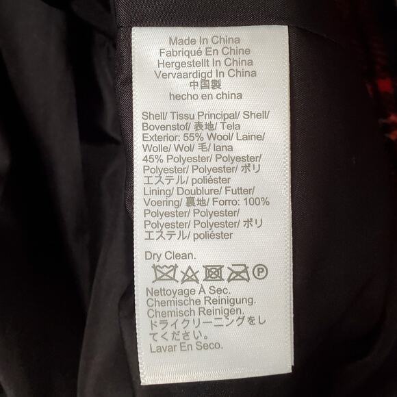 J Crew Stewart Tartan Schoolboy Blazer Plaid Wool Jacket BC799 Red Size 10 - Picture 10 of 10